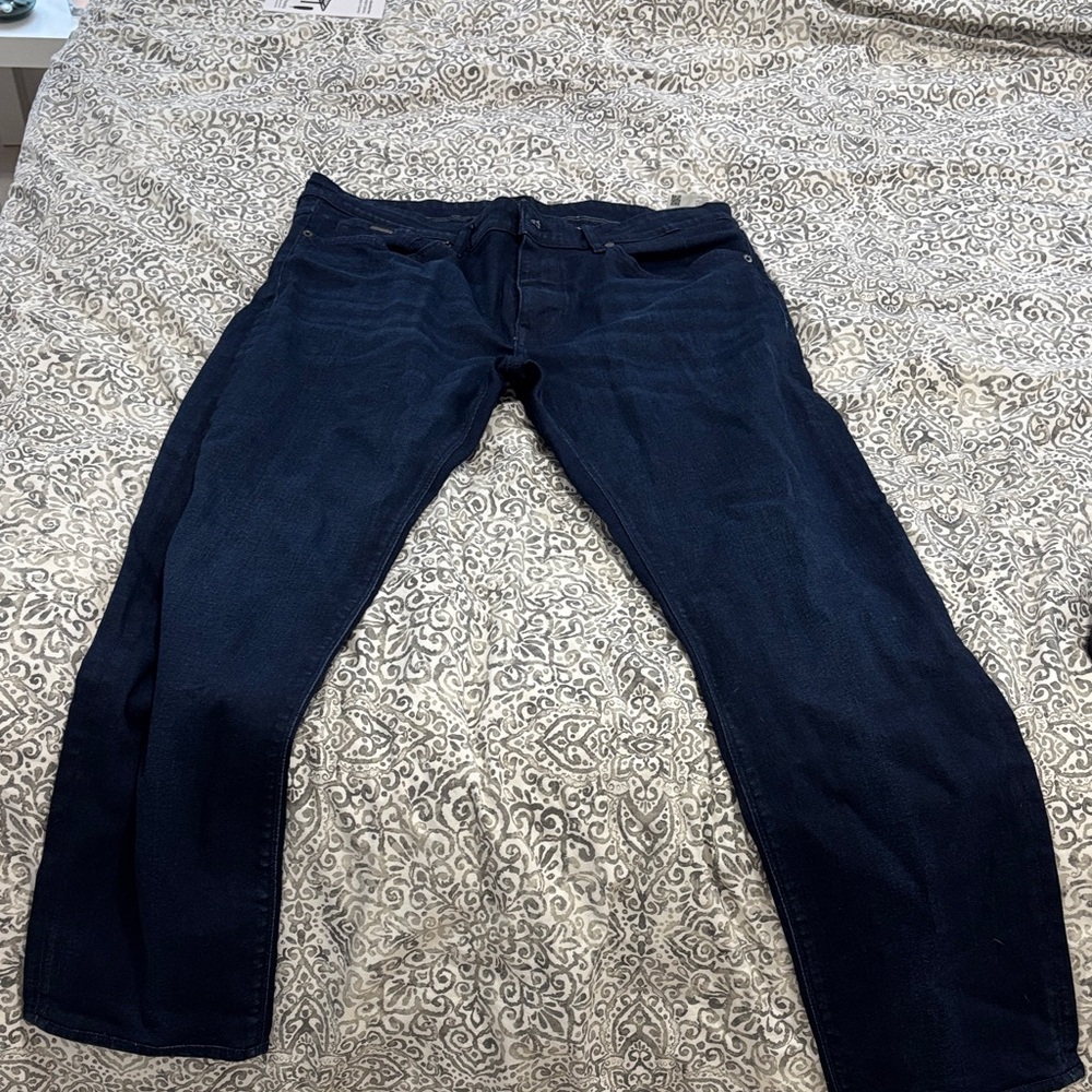 Boss Men's Midnight Blue Relaxed Jeans
